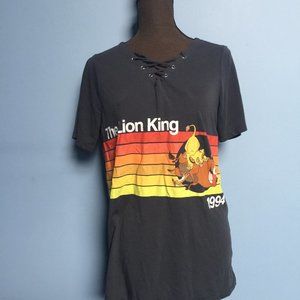 Disney Lion King Lace-Up V-Neck Tee